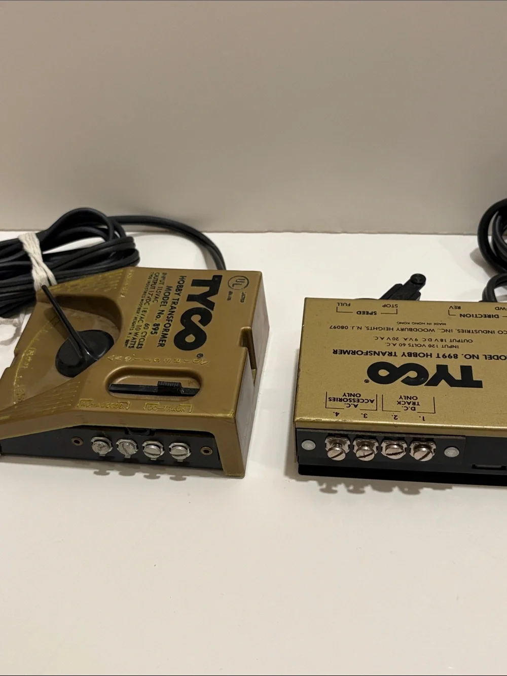 Tyco model train transformers.
